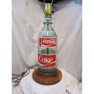 Classic Coke a cola bottle Table lamp vintage 1970 classic Desk Accent Light Pub